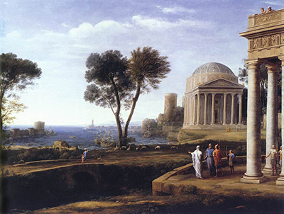 Landscape with Aeneas at Delos Claude Lorrain